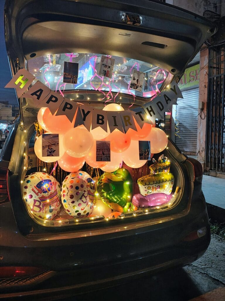 Birthday Car Decoration
